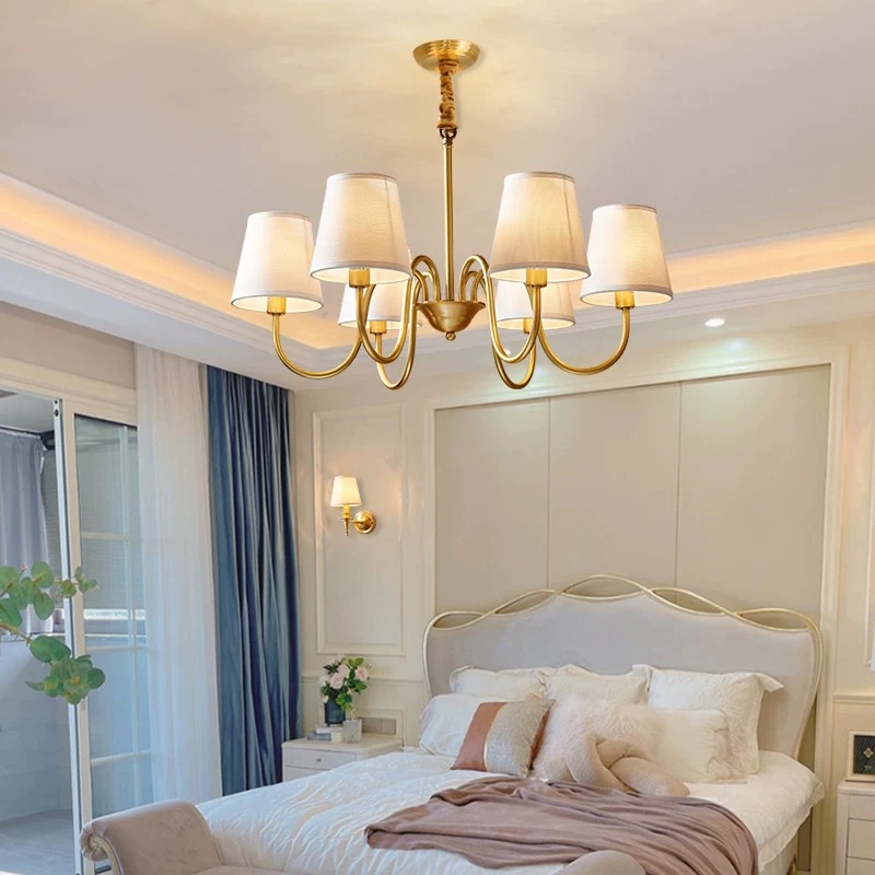 Interior Design Of House - ثريا نحاسية لغرفة المعيشة وغرفة النوم