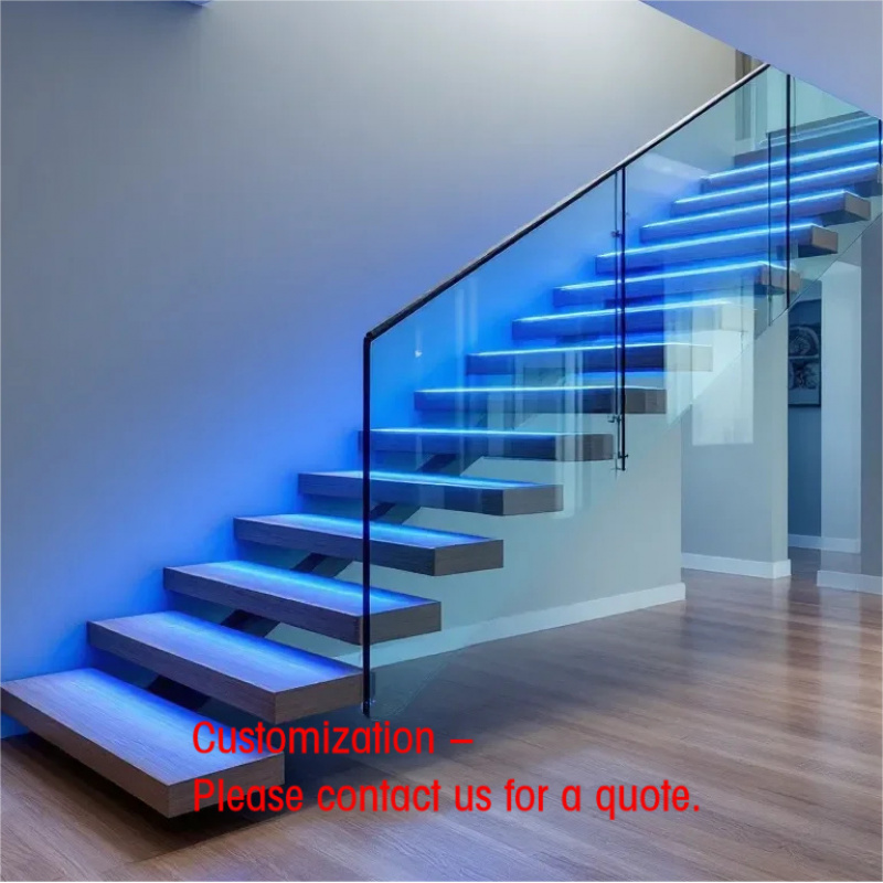 Interior Design Open Space - درج عائم بتصميم بسيط مع دعامات