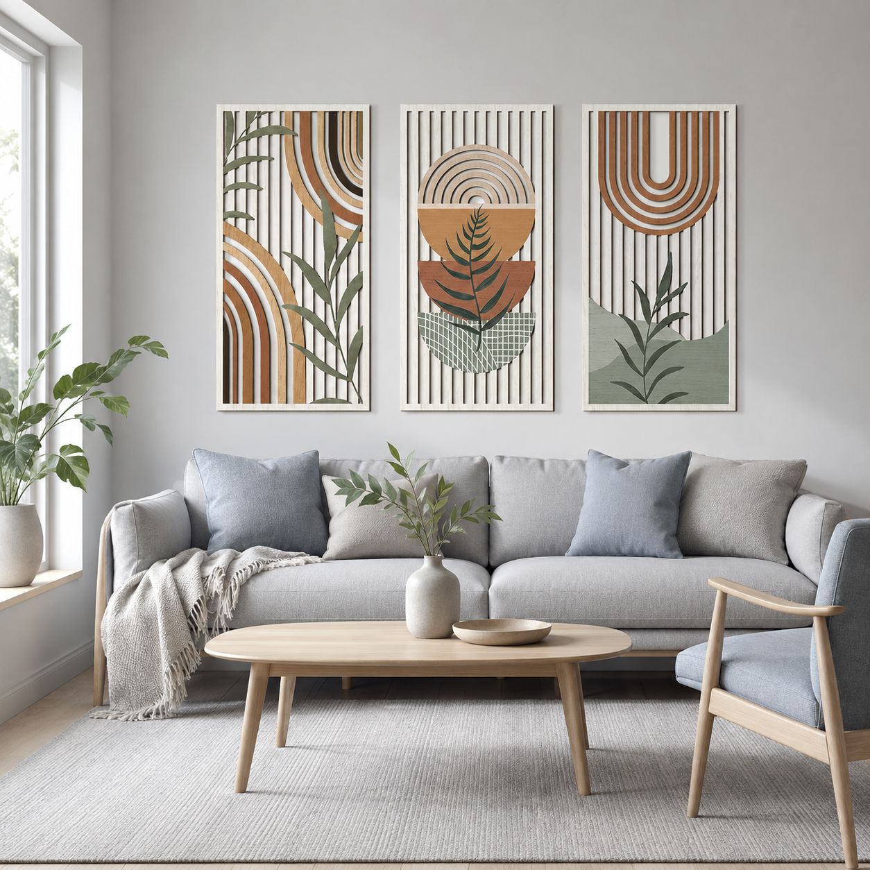 ديكور جداري من الخشب الطبيعي ب - مراجعة Interior Design Office Space وسعره